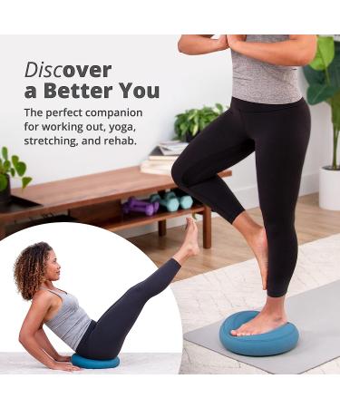 Greater Goods Core Balance Disc - Wobble Cushion for Exercise, Rehab, and Active Sitting | Extra Thick Balance Board | Premium Matte Finish | Deep Sky Blue - Buy Online on GoSupps.com