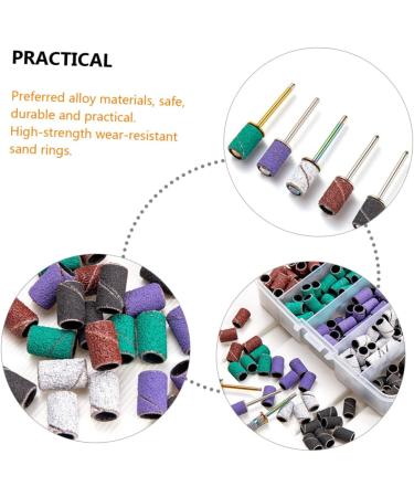 3 Sets nail polish set nail polishing band fine sanding bands for nail drill manicure band nail kits fine grit sanding bands for nail drill nails kit nail bit alloy mandrel frosted - Buy Online on GoSupps.com