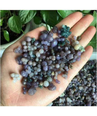 Gemstones and Crystals 50g-300g Natural Purple and Green Crystal Grape Agate Point Specimen Home Decoration Stone Mineral Specimen (Color : Grape Agate Size : 200g) 200g Grape Agate - Buy Online on GoSupps.com