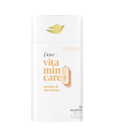Dove VitaminCare+ Aluminum Free Deodorant Peaches & Shea Butter 72H Odor Control 2.6oz & Whole Body Deo Invisible Cream Deodorant Coconut & Vanilla 72H Odor Control 2.5oz - Buy Online on GoSupps.com
