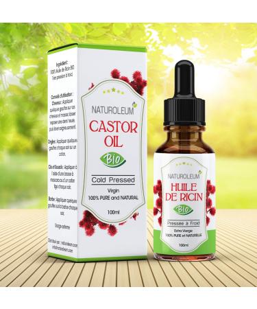 Organic Cold Pressed Castor Oil 50ml - Pure Natural Care for Hair Eyelashes Nails Skin & Beard | Almond Castor Oil - Buy Online on GoSupps.com