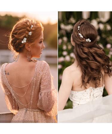 5-Piece Gold Bridal Wedding Hair Comb Set with Pearl Pins - Vintage Hair Accessories for Brides, Bridesmaids, and Flower Girls - Buy Online on GoSupps.com