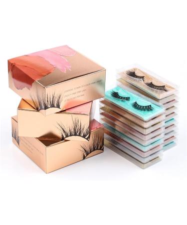 UAMOU 10/50/100 Pairs Natural Fake Eye Lashes Soft Curly Makeup Tools Faux Cils Fluffy Cilios 3D Mink False Eyelashes Cheerfully (Color : MIX 60 PAIRS Size : Lashes) Lashes MIX 60 PAIRS - Buy Online on GoSupps.com