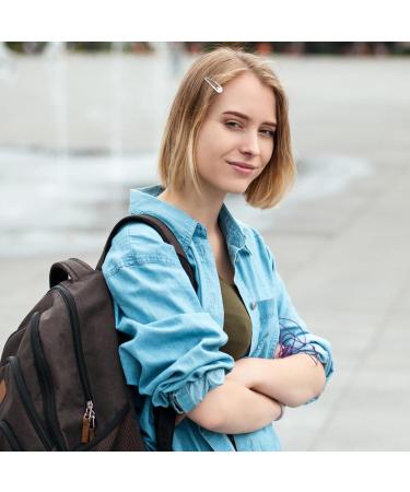 Natuce 50 Silver Hair Clips - 5cm Metal Hair Clips for Girls Women & Children | Perfect Hair Accessories - Buy Online on GoSupps.com