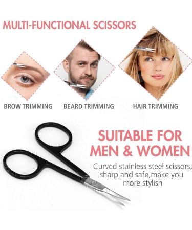 Grendly 5 Piece Eyebrow Care Set - Stainless Steel Tweezers Scissors Comb & Pen - Perfect Eyebrow Grooming Kit for Flawless Brows - Buy Online on GoSupps.com