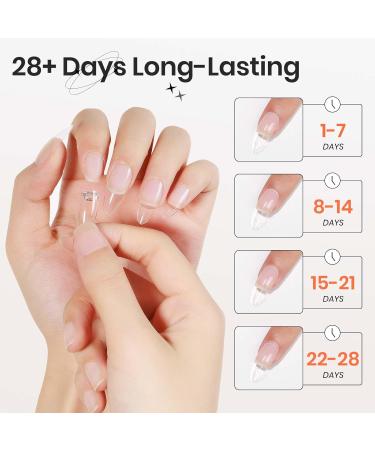 Solid Nail Glue Gel & Mini UV Lamp - Super Strong Adhesion for Press-On Nails & Nail Art DIY - Buy Online on GoSupps.com