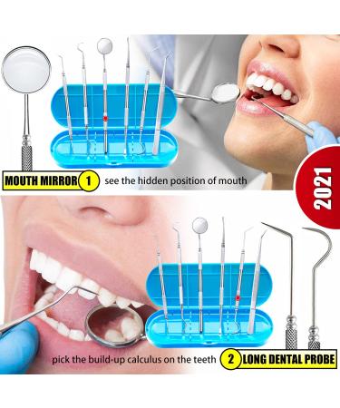 Professional Dental Hygiene Kit - Stainless Steel Teeth Cleaning Tools for Plaque and Tartar Removal, Oral Care Set with Scraper, Scaler, Pick - Includes Case - Buy Online on GoSupps.com