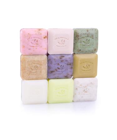 Pre de Provence Luxury Gift Box Set - Assorted Herb Scented Soaps (Pack of 9) 7.9oz & 0.88oz Bars - Premium French Bath and Body Collection - Buy Online on GoSupps.com