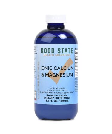 Good State Liquid Ionic Calcium and Magnesium (72 mg calcium elemental 63 mg magnesium elemental 500 mcg boron elemental - 8 fl oz)