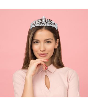 Crystal Tiara 2 Pack - Rhinestone Crown Headbands for Weddings & Birthdays | Elegant Bridal Accessories - Buy Online on GoSupps.com
