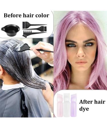 3 Piece Applicator Bottle Hair + 4 Hair Dye Brushes - Hair Dye Tool Set Applicator Bottle Hair Hair Oil Applicator Bottle Root Comb Applicator Bottle Applicator Brush Tip Tools - Buy Online on GoSupps.com