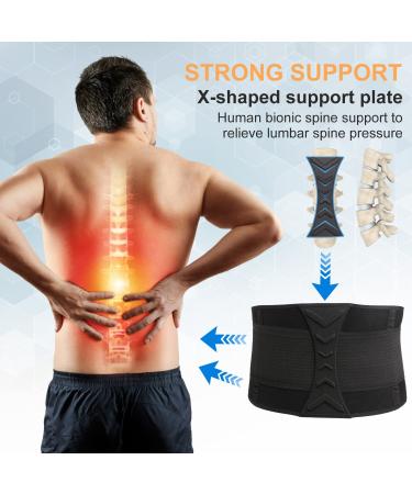 AONOKOY Adjustable Back Brace for Men and Women - Lumbar Support Belt for Lower Back Pain Relief - Breathable and Adjustable - Ideal for Work, Heavy Lifting, Scoliosis, Herniated Disc - Size M (30.5-40 inch) - Buy Online on GoSupps.com