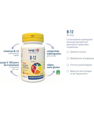 LongLife B12 50 mcg - Buy Online on GoSupps.com