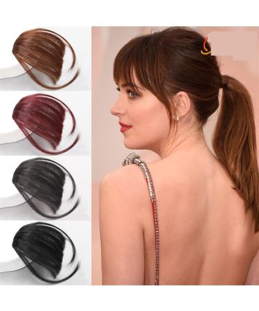 Bangs Hair Clip Synthetic Air Bangs Hair Extensions Wispy Bangs Clip Girls Natural Bangs Hair Piece Clip Hair Extension Wig Curved Bangs Bangs Clip in Hair (Color : T1B/613) - Buy Online on GoSupps.com