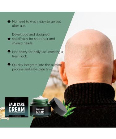 Bald Cream 50g Scalp Care Cream for Men 236 inch moisturizing and nourishing skin cream with natural antishine effect and matte finish for bald wearers - Buy Online on GoSupps.com