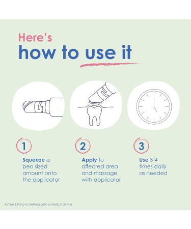 Ashton & Parsons Teething Gel - 10ml - For 3 Months+ Infants - Relieves Common Teething Symptoms - Buy Online on GoSupps.com