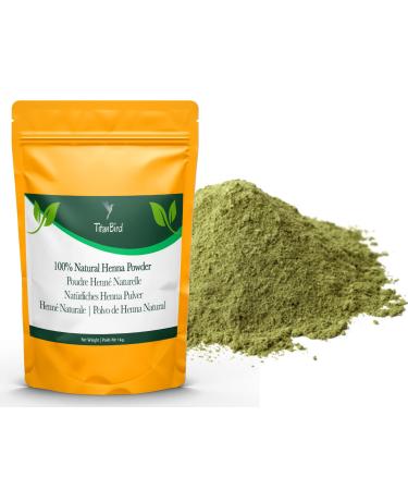 Titanbird 1kg Henna Powder, Natural - Pretty Copper Red Highlight - Hair Coloring - Origin: Atlas Mountains - 100% Natural, Pure and Without Additives | Premium Quality Fine Powder
