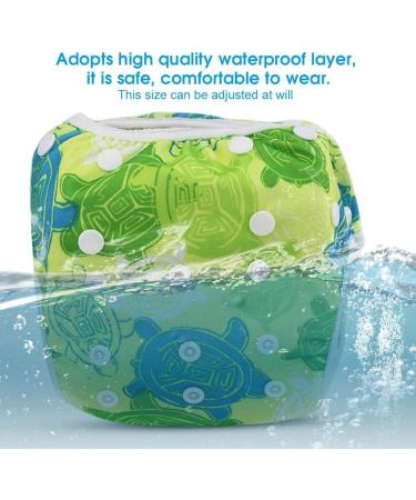 Garosa Swim Diaper Baby Infant Snap Adjustable Waterproof Swimsuit Diaper Reusable Summer Swim Nappy Training Pants for Boys Girls Swimming Lessons Free Size(Tortoise) Diapers and Diapers - Buy Online on GoSupps.com