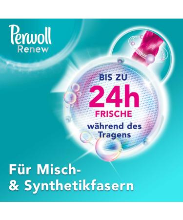 Perwoll Renew Refresh Liquid Detergent - 4x25 Washes Hygiene Formula for White & Colored Laundry Odor-Neutralizing 1.38L (4 Pack) - International Shipping Available - Buy Online on GoSupps.com