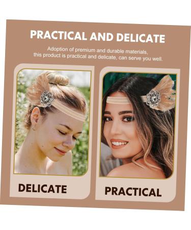 Mikinona 1pc Feather Diamond Headband Womens Accessories Rhinestone Headband Diamond Diamond Bridal Headband Bride Headpieces for Wedding Womens Headbands Womens Head Bands Prom Headpiece - Buy Online on GoSupps.com