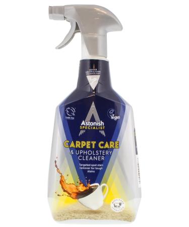 Astonish Specialist Carpet & Upholstery Tough Stains Remover Spray for Fabrics and Laundry Deep Cleaning and Odour Neutralising 750ml