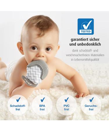 Reer Teething Mitten - Effective Teething Aid for Babies | Quick Relief for Teething Pain - Buy Online on GoSupps.com