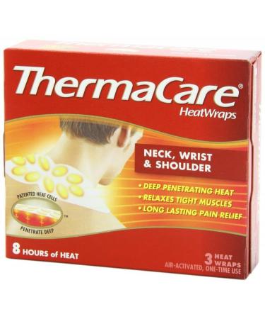 ThermaCare Air-Activated Heatwraps Neck Wrist & Shoulder 3 HeatWraps (Pack of 7)