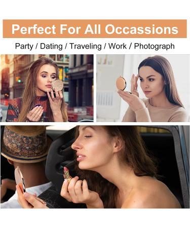 Compact Makeup Mirror Gift for Women - Ideal Birthday, Festival, and Special Occasion Gift for Mom, Wife, Sister, Daughter, and Friend (Rose Gold) - Buy Online on GoSupps.com