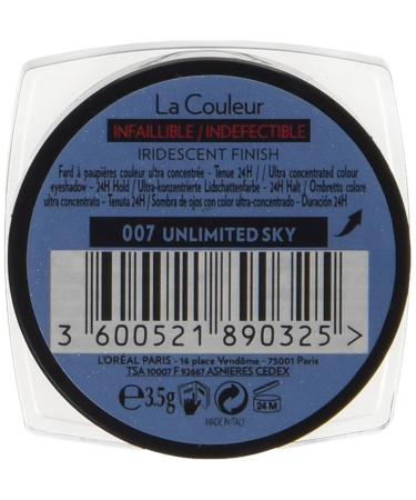 L'Oreal Paris Infallible Eyes Eyeshadow - 007 Unlimited Sky - Buy Online on GoSupps.com