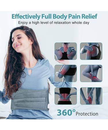 2023 XL Electric Menstrual Heating Pad for Back Pain Relief - 6 Heat Settings, Auto-Off, Belt - Mother Gift for Women - 12X24 Gray - Buy Online on GoSupps.com