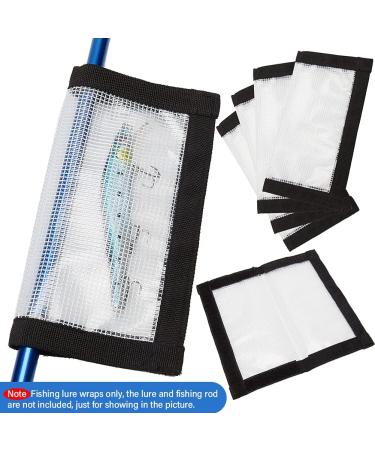 SYCOOVEN Fishing Lure Wraps - 4pcs Clear PVC Covers for Reusable Hook Protection - Keep Fishing Safe and Organized with Easily Visible Lures - Buy Online on GoSupps.com