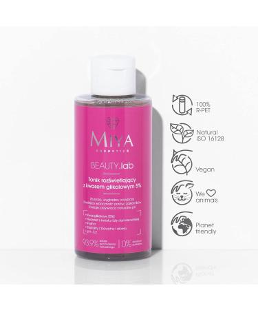 MIYA Cosmetics BeautyLab Brightening Tonic with glycolic acid 5 150ml - Buy Online on GoSupps.com