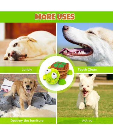 Macco Dog Puzzle Toy - Turtle Squeak & Snuffle Master Foraging Toy for Small, Medium, and Large Dogs - Buy Online on GoSupps.com