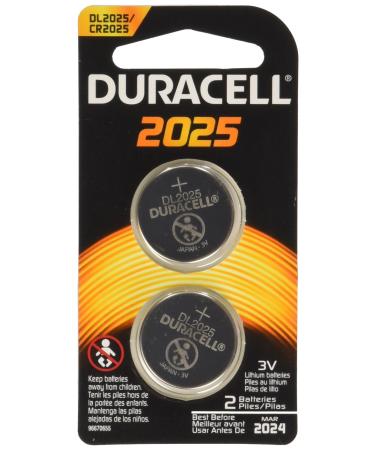 Duracell 2025 Coin Button Batteries 2 Count (Pack of 6)