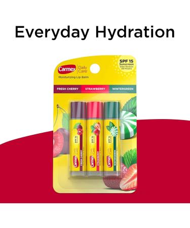 Carmex Daily Care SPF15 Variety Pack (2 Pack) - Hydrating Lip Balm with Sun Protection - Buy Online on GoSupps.com
