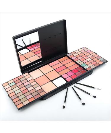 YARLADY Professional Multi-in-one Makeup Gift Kit for Women - 112 Cosmetic Make up Palette Set Kit Combination - 90 eyeshadow  8color Lip Gloss  8color blush  5color concealer  4pcs brushes  1 mirror  Makeup Set Combo Pa...