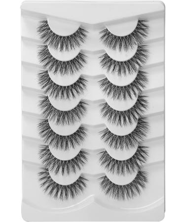 Onlyall Lashes Natural Look Volume Mink Soft Eye Lashes - A12 Natural Wispy (8MM-13MM) - Buy Online on GoSupps.com