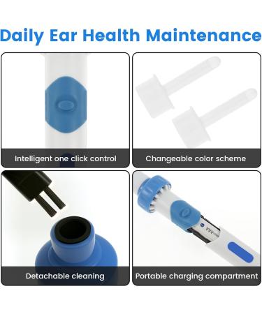4 Sets Electric Earsavvy Ear Wax Removal Kit Gentle and Powerful Ear Wax Removal Kit Safe and Portable Earwax Remover Tool for Adults & Kids - Buy Online on GoSupps.com