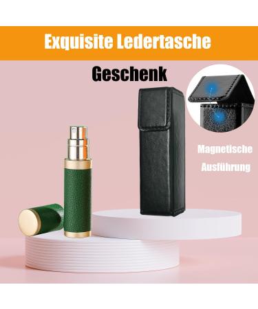 Travelofo Perfume Atomizer Refillable Empty 5 ml R-Red Leather Portable - Buy Online on GoSupps.com