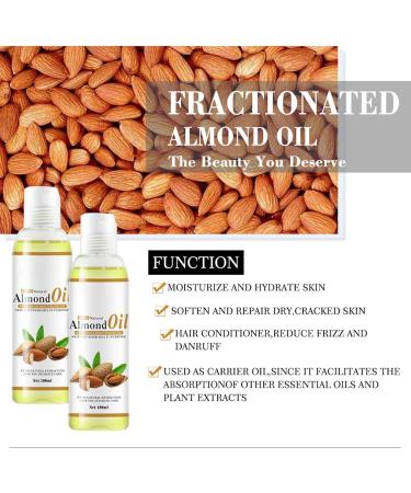 Sweet Almond Herb Extract Massage Oil Organic 100ml | Moisturizing Nourishing & Skin Repair - Buy Online on GoSupps.com