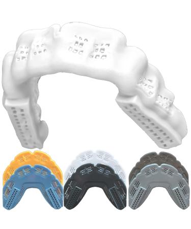 Bulletproof Kevlar: The Thinnest Sports Mouth Guard is 3X Stronger! Adult Youth Mouthguard Football Lacrosse BJJ Wrestling Hockey Jiu Jitsu Men Women Girls Kids Thin MMA Boxing Mouth Piece Mouthpiece ADULT Clean White - Buy Online on GoSupps.com