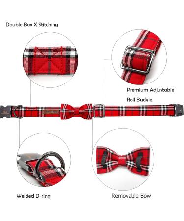 Shop Lionheart Glory Christmas Checkered Dog Collar - Comfortable Loop Collar for Big Dogs - X-Large - Perfect Holiday Gift for Boys & Girls - Buy Online on GoSupps.com