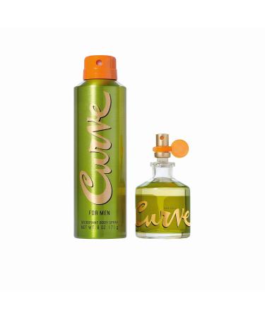 Curve for Men Men's Fragrance 2 Piece Gift Set 2.5 fl. oz. Eau de Cologne and 6.0 oz Deodorant Spray 1.25 Fl Oz (Pack of 2) EDC cologne2 Piece Gift Set - Buy Online on GoSupps.com