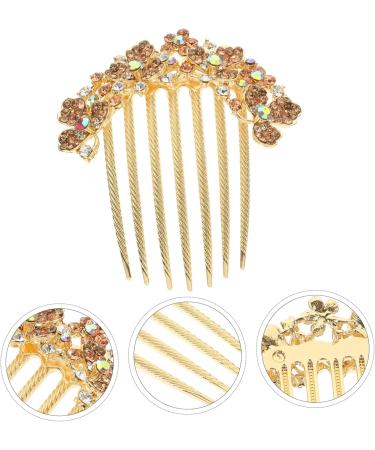 Ipetboom rhinestone bobby pins hair decorative hair combs for women accessories rhinestones hair combs for women accessories wedding hair accessories crafts back of head - Buy Online on GoSupps.com