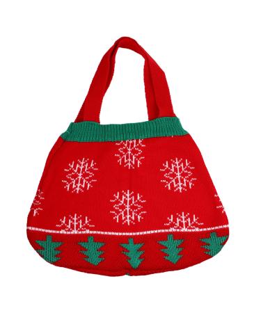 KONTONTY 1pc Christmas Bag Shoulder Bag Christmas Messenger Bag Party Candy Bag Candy Stand Miss Storage
