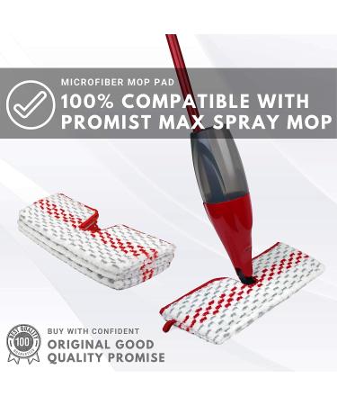 Microfiber Washable Spray Mop Refills - Compatible with Promist Max - Set of 2 Reusable Pads - Buy Online on GoSupps.com