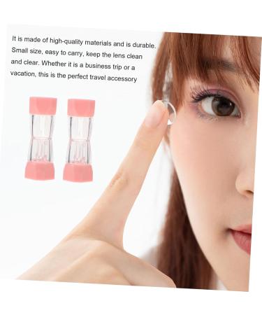 Plafope Pink 8-Style Colored Contact Lenses Travel Case - Portable Lens Care Kit & Accessories for Eye Contacts | 21x7x2.5cm - Buy Online on GoSupps.com