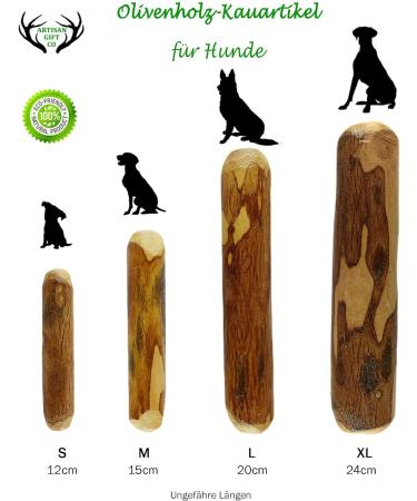 ARTISAN GIFT CO Olive Wood Chew Toy for Large Dogs | 100% Natural XL (24cm) - Ideal for Dogs 40kg and Up - Buy Online on GoSupps.com