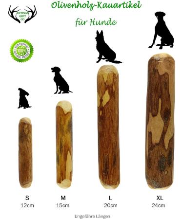 Buy ARTISAN GIFT CO Olive Wood Chew Toy for Dogs - 100% Natural Value Pack of 2 Ideal for Dogs Up to 10 kg (S-12 cm) - Buy Online on GoSupps.com