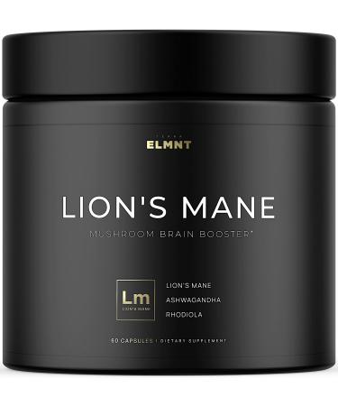 20,000mg 16x Strength Lions Mane Mushroom Supplement Nootropic w. Ashwagandha & Rhodiola | 50% Polys. Lions Mane Extract - Highest Potency Lion's Mane Mushroom Capsules for Brain, Focus, Energy, Mood+ - Buy Online on GoSupps.com